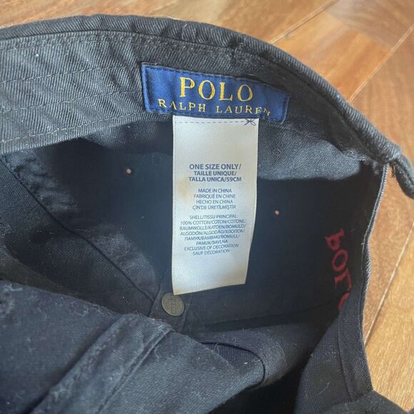 Black Polo Ralph Lauren Cap - Picture 3 of 3